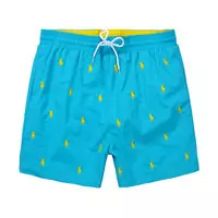 ralph lauren shorts de plage hommes genereux 2013 polo pony cyan yellow